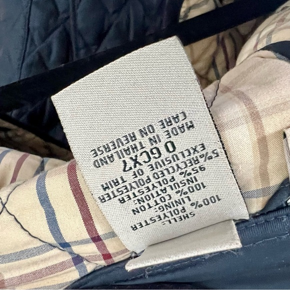 LL. Bean Diamond Quilted Barn Equestrian Fleece Jacket Petite M Vintage Y2K - Picture 8 of 8